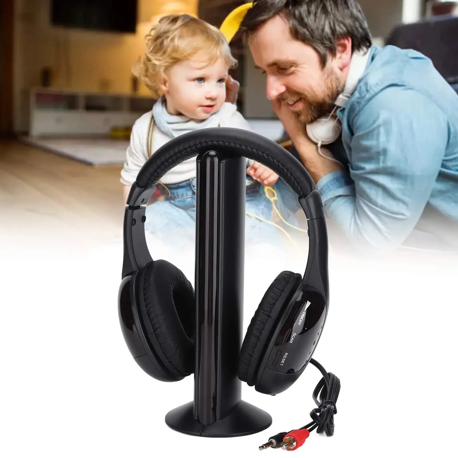 Wireless Over-Ear Headphones with FM Radio & Deep Bass - Tidesmit Tidesmit