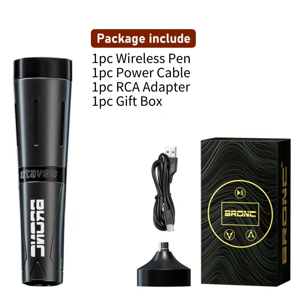 Wireless PMU Machine for Permanent Makeup - 1800mAh Battery Permanent Makeup Machines black Tidesmit