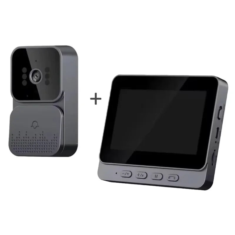 Wireless intercom Doorbell HD Night Vision 4.3in lPs screen Waterproof Visual Doorbell camera smart Home security Video By Bell