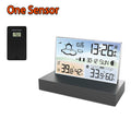 Indoor/Outdoor Weather Station With Alarm Clock – Accurate Thermometer, Hygrometer & 7-Day Forecast Calendar, For Desktop
