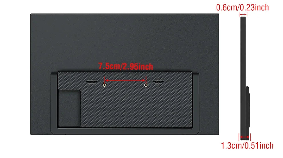 Anmite 16-Inch 144Hz Portable Touch Monitor Non-touch optional 1200P For XBox PS4 / 5 Switch Cell Phone PC Loptop Extension