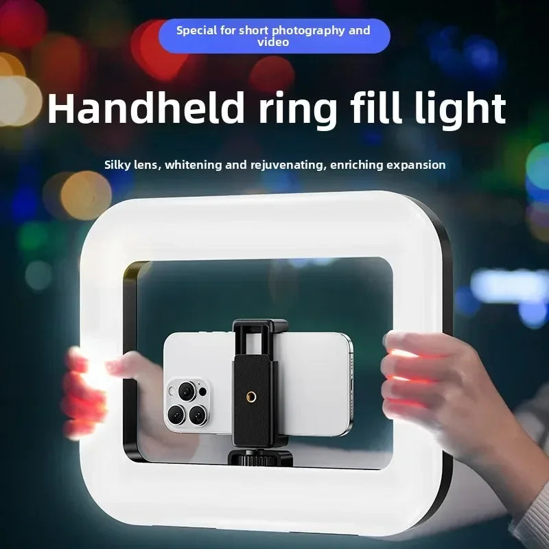 Portable LED Ring Light for Content Creation - Adjustable Color Temp Tidesmit