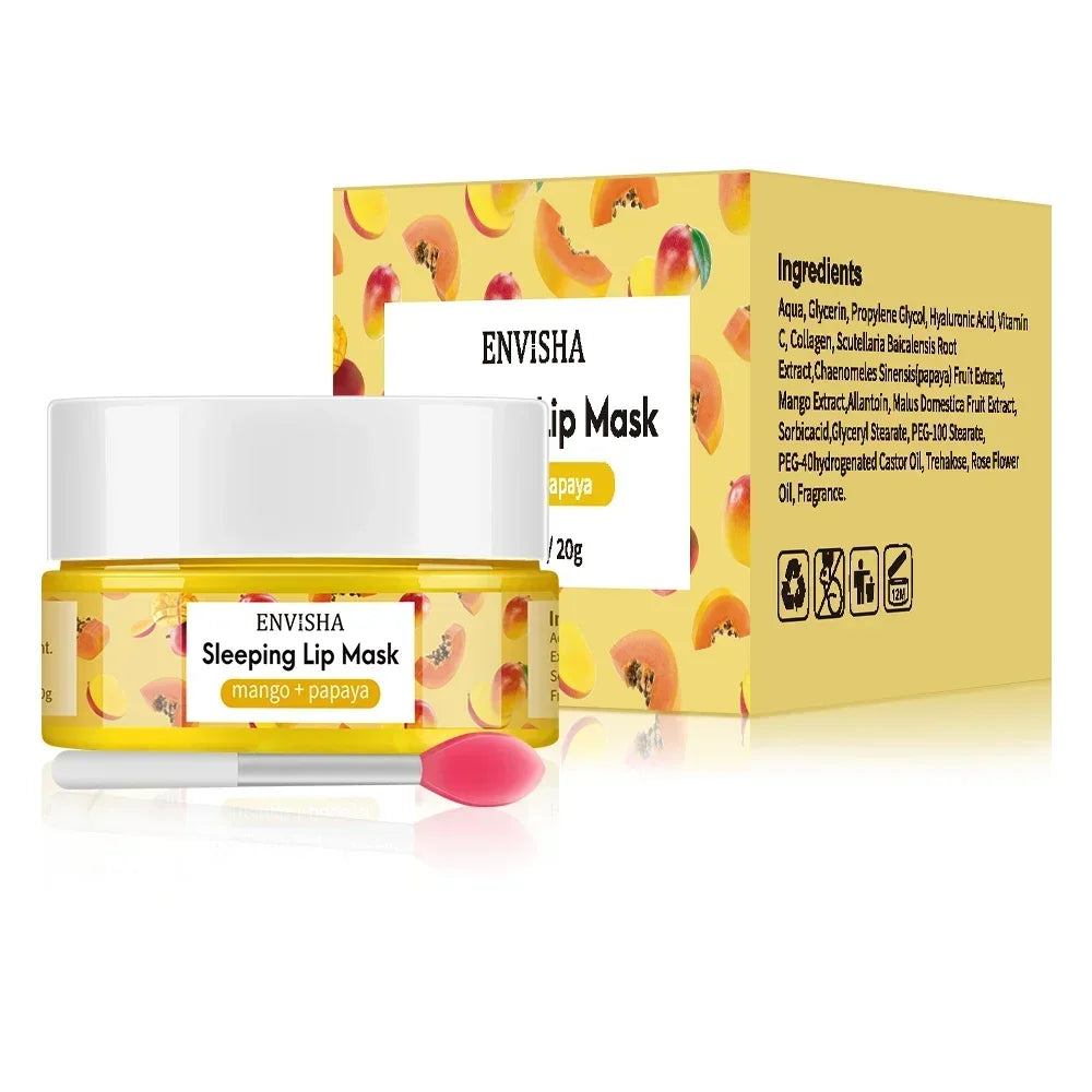 Coconut Lip Sleeping Mask for Deep Hydration - Tidesmit Lip Care Treatment Lip Care Mango mask Tidesmit