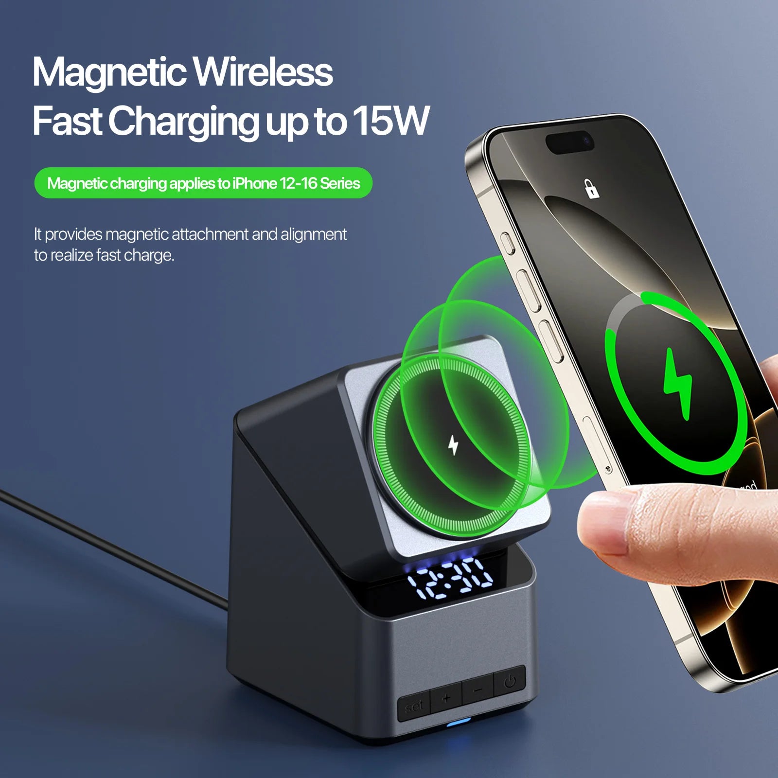4 in 1 Wireless Charger: Qi Certified Fast Charging Station for Apple Tidesmit