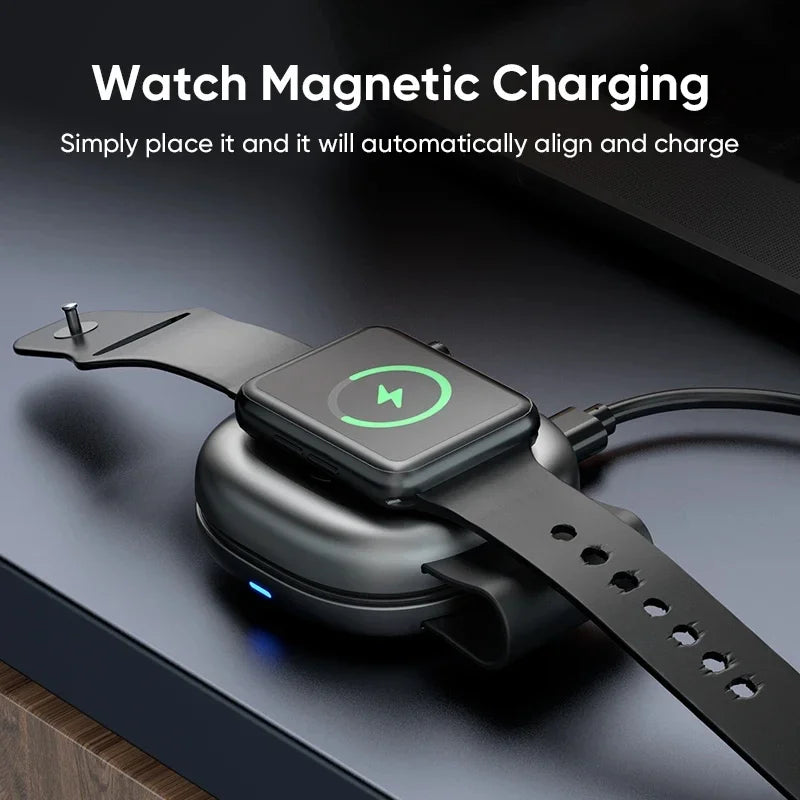 3-in-1 Wireless Charger | Qi Certified Foldable MagSafe Dock YW10 Tidesmit