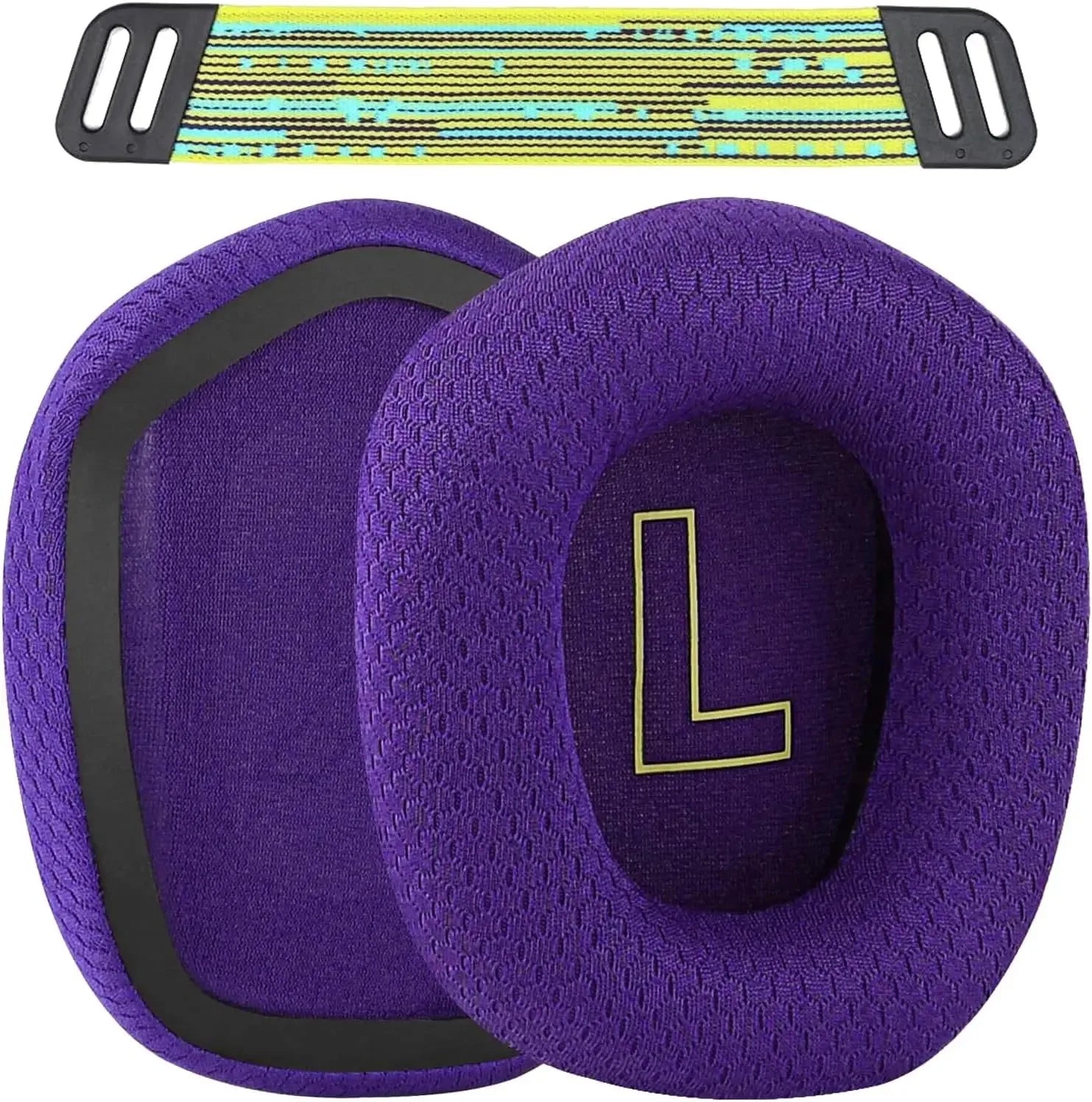 G733 Mod Kit Replacement Earpads and Headband Compatible with Logitech G733 Lightspeed Wireless Gaming Headset PURPLE Tidesmit