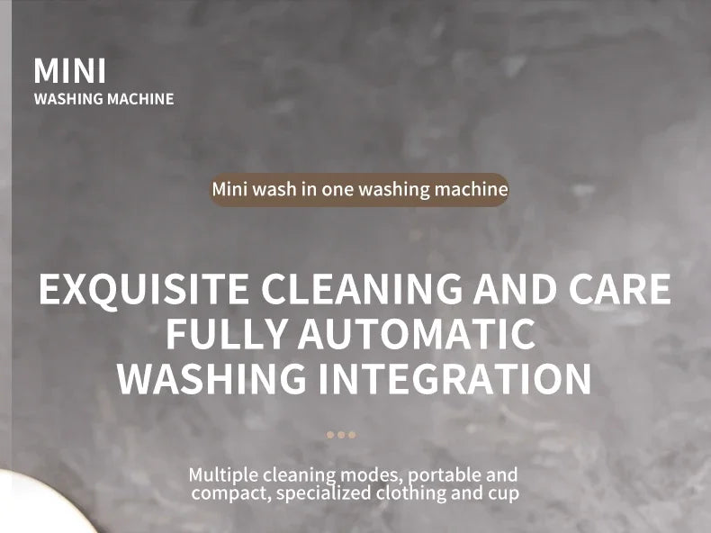Tidesmit 3L mini portable washing machine with integrated spin dryer for socks and underwear on travel laundry trips