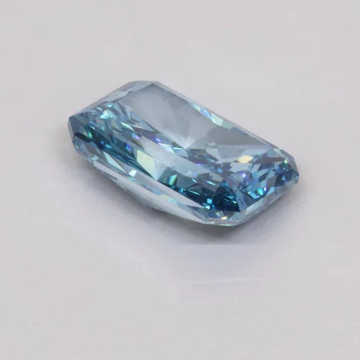Rare Fancy 3.00ct Vivid Blue Lab Grown Diamond Radiant Cut IGI Certified Loose Stone Premium Luxury Engagement Ring Center Stone