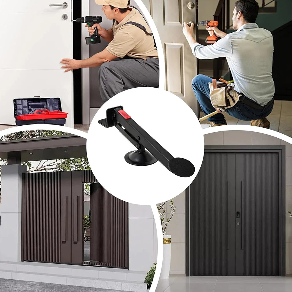 Professional Effortless Wooden Door Lifter Pedaled Lifting Device Household Woodworking Door Quick Installation Auxiliary Tools