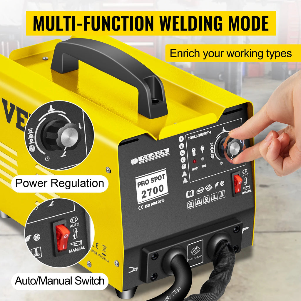VEVOR Pro Leg Stretcher 220LBS Leg Stretch MachineCarSpotWelder3500ADentPullerKitHandHeldVehicleSpotterWeldingCarBodyBumper