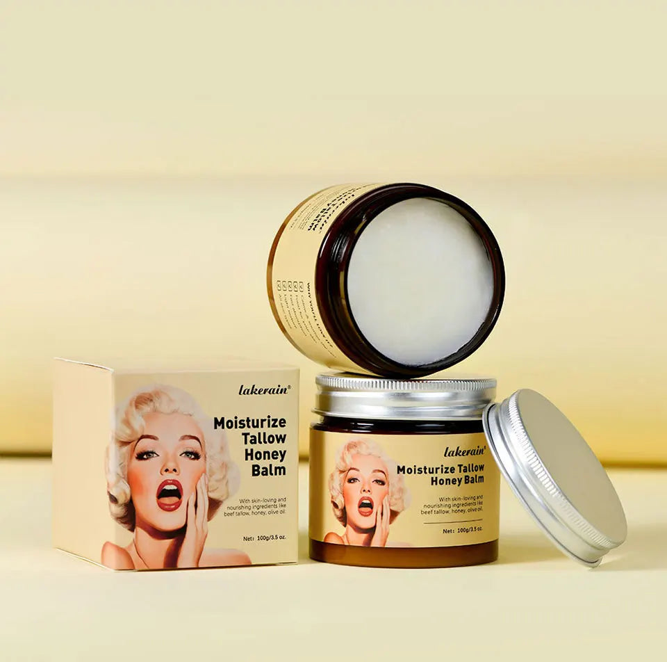 Beef Tallow And Honey Balm Moisturizing Whipped Beef Tallow Face Cream Body Lotion Grass Fed Grass Finished Face Cream Care