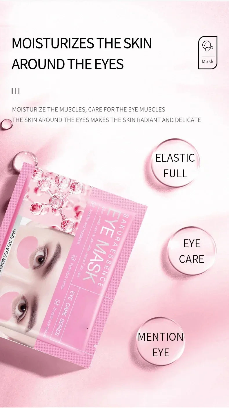 Collagen Eye Mask Anti-Wrinkle Eye Patches Fade Fine Line Remove Dark Circle Bag Anti-Puffiness Moisturizing Brighten Skin Care