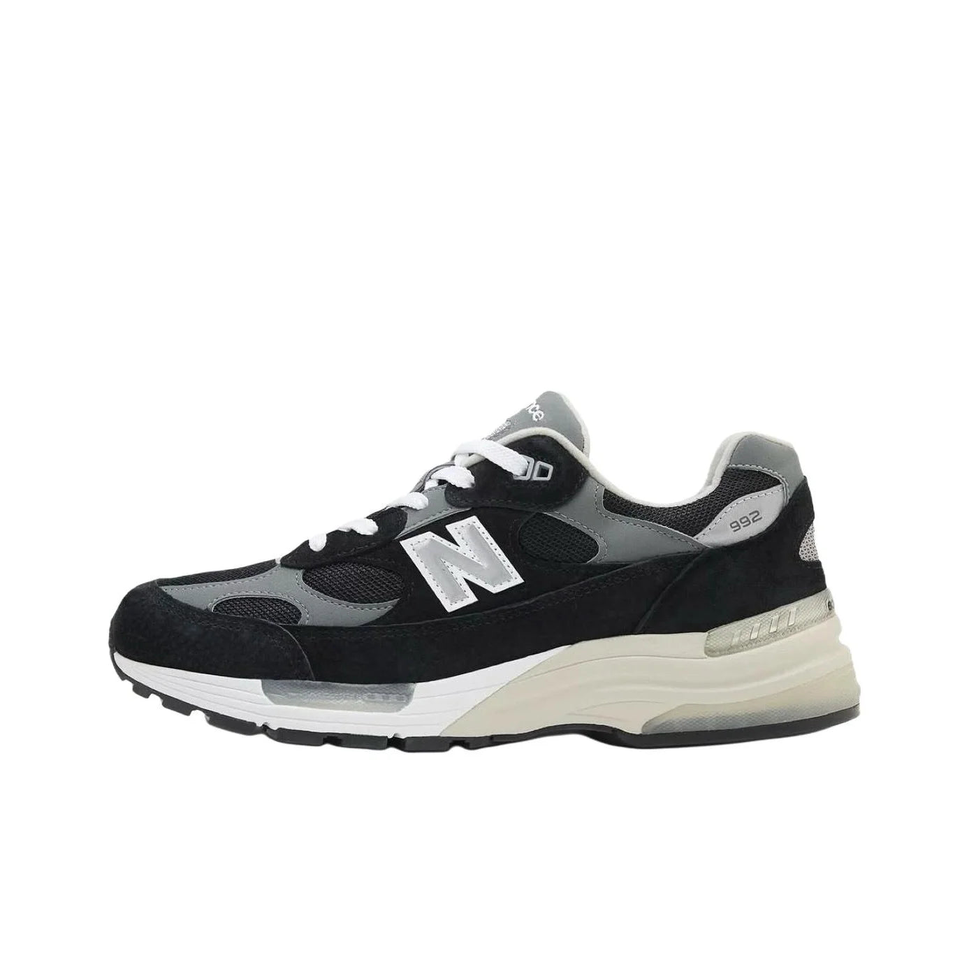 New Balance NB 992 Thick sole, soft and durable low-top casual running shoes unisex black U992BK