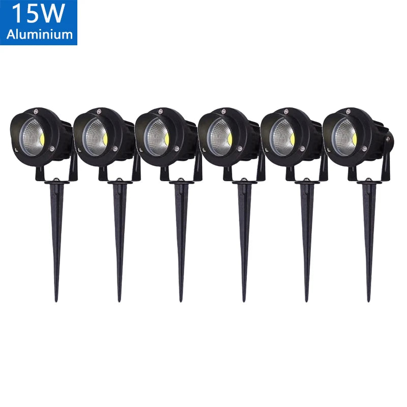 LED Garden Lights Outdoor Waterprof Lawn Lamp 220V110V12V 5W10W15W20W Landscape Spike Bulb IP65 Led Light Garden Path Spotlights