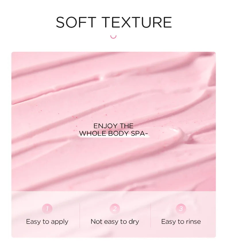 Sakura Exfoliating Scrub for Face & Body 100g - Natural Deep Cleansing Formula Scrubs Treatments Tidesmit