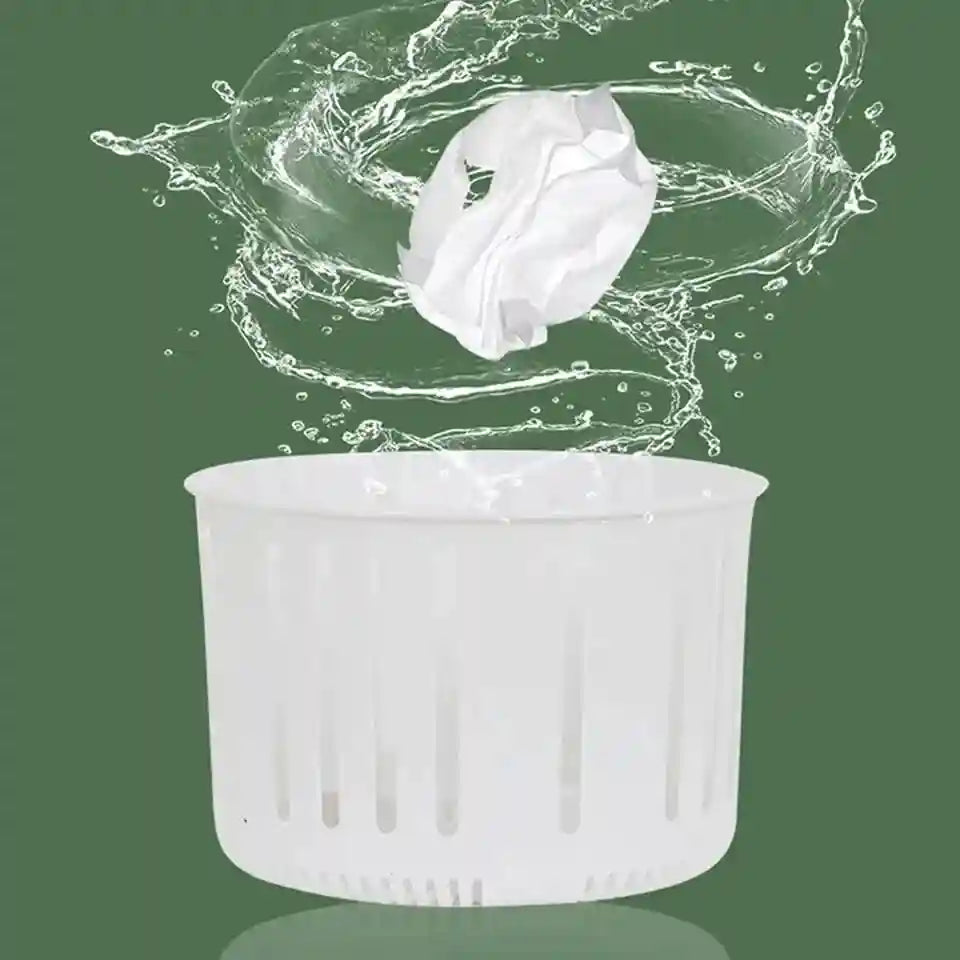 Tidesmit portable mini folding washing machine with drain bucket cleaning underwear and socks for travel or home use.