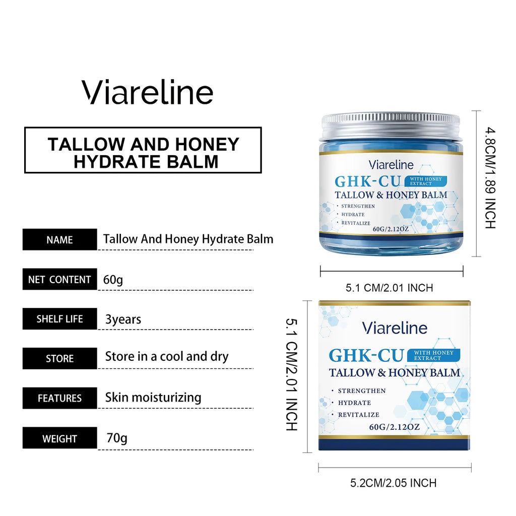 Ghk-Cu Firming Face Cream Anti Age Wrinkle Removal Fade Fine Lines Repair Roughness Deep Hydration Brightening Beef Tallow Balm