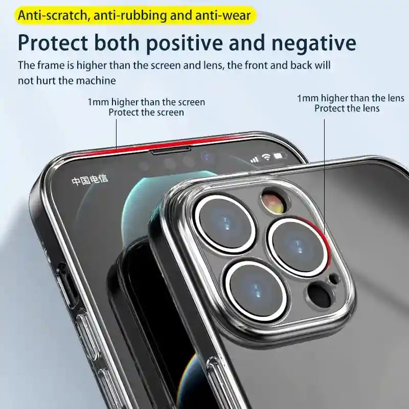Clear iPhone Case | Slim Shockproof Cover with Military-Grade Protection Tidesmit