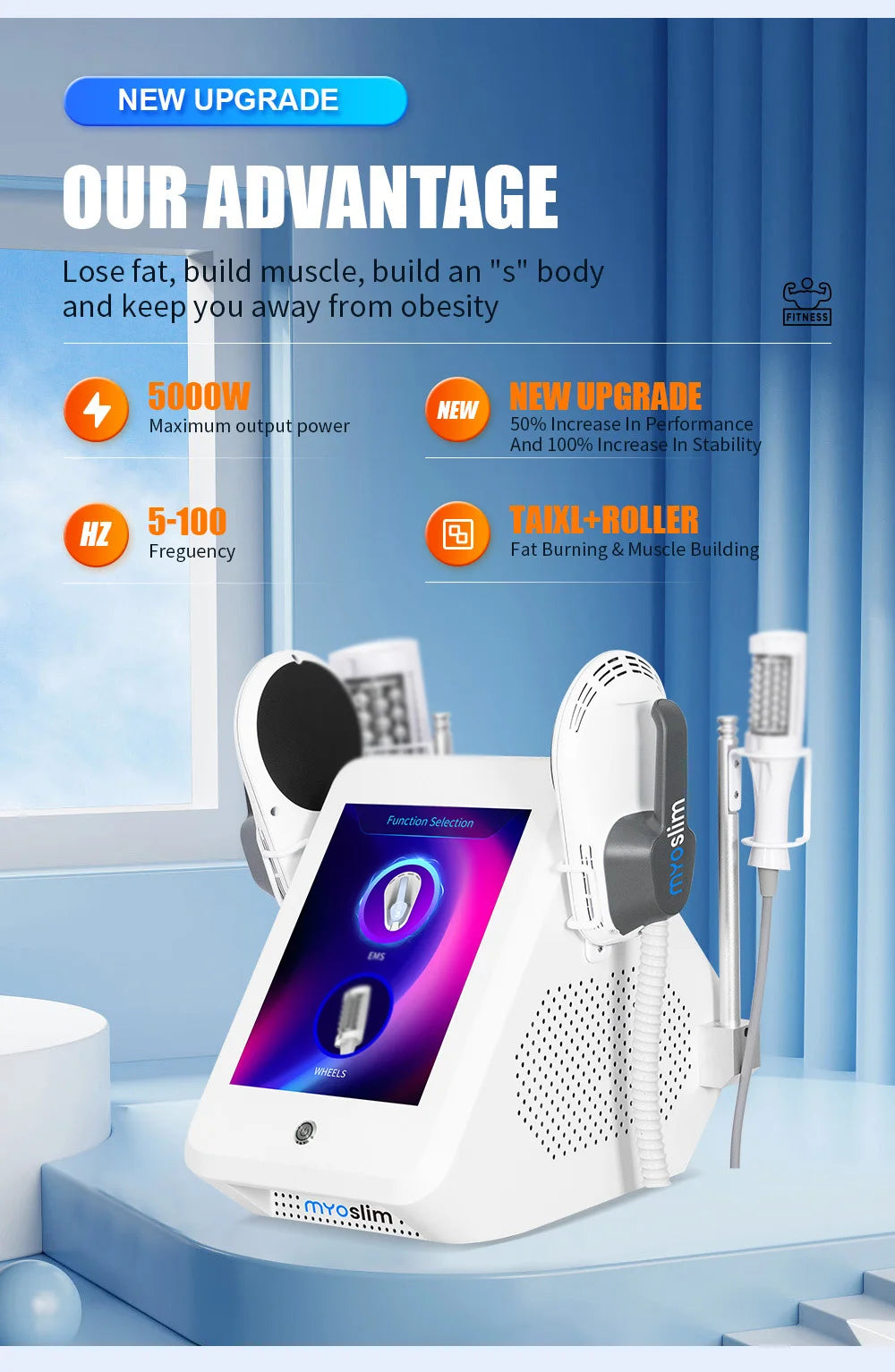 Body Shaping EMS RF Massager for Fat Reduction and Muscle Recovery Body Shaping Massage Equipment Tidesmit