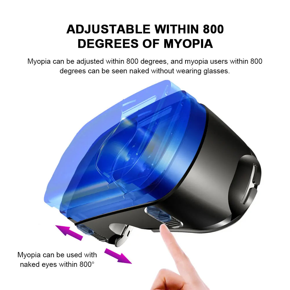 VR Headset for Smartphones - Immersive Wide Angle Smart Glasses Tidesmit