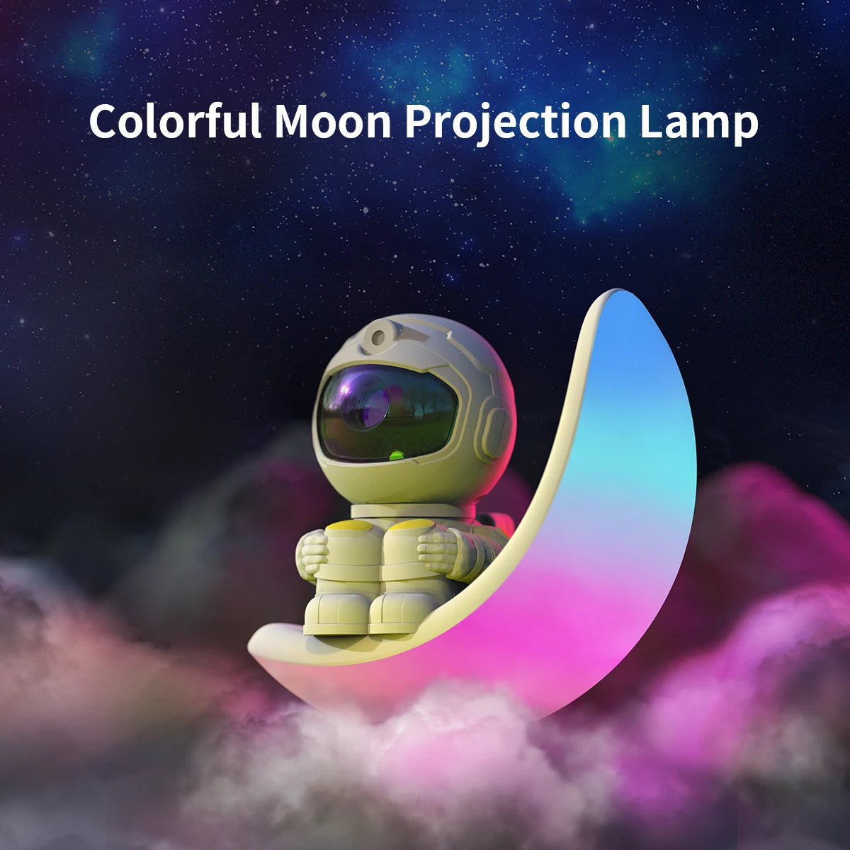 Astronaut Projector Light with Bluetooth Speaker, Stargate Design Moon USB Plug Tidesmit