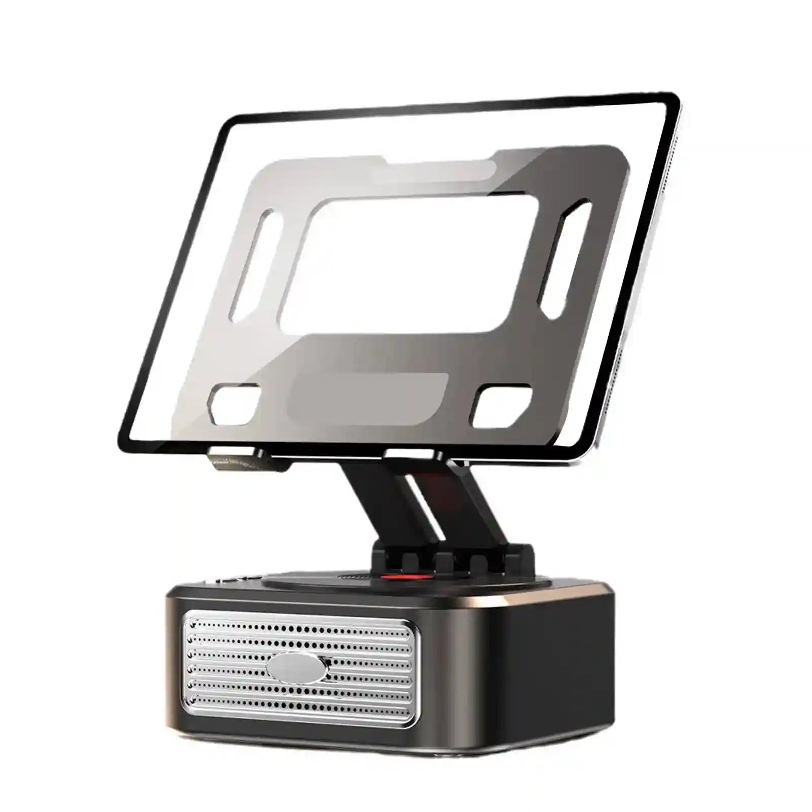 Portable Bluetooth Speaker Tablet Stand - Adjustable Foldable Desk Mount black China Mainland Tidesmit