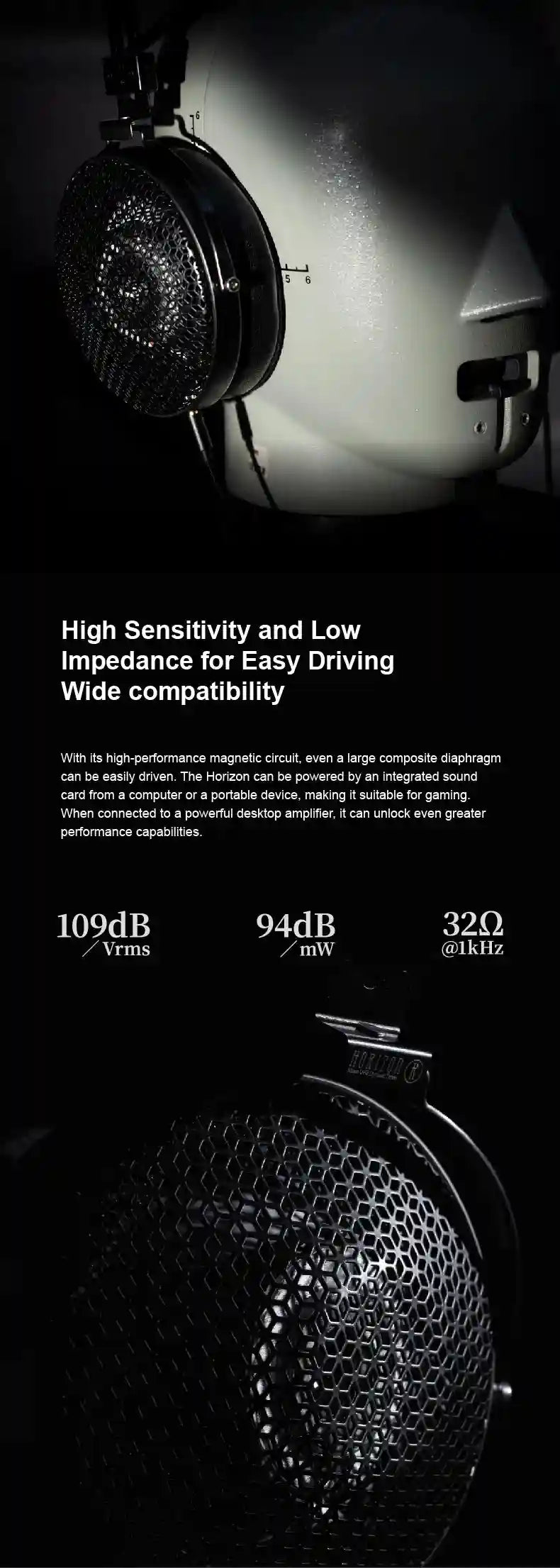 Moondrop Horizon Over-Ear Headphones with 50mm Dynamic Driver Tidesmit