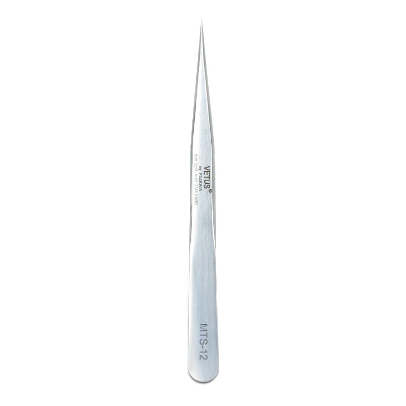 Eyelash Extension Tweezers: Precision Stainless Steel Pro Tools False Eyelashes MTS-12 Tidesmit