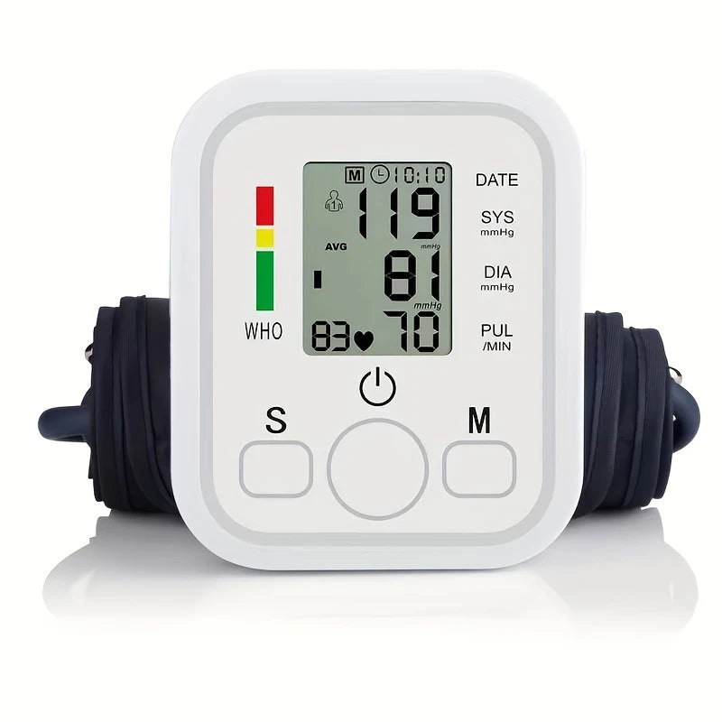 Blood Pressure Machine, Automatic Digital Upper Arm Blood Pressure Monitor with Adjustable Large Cuff