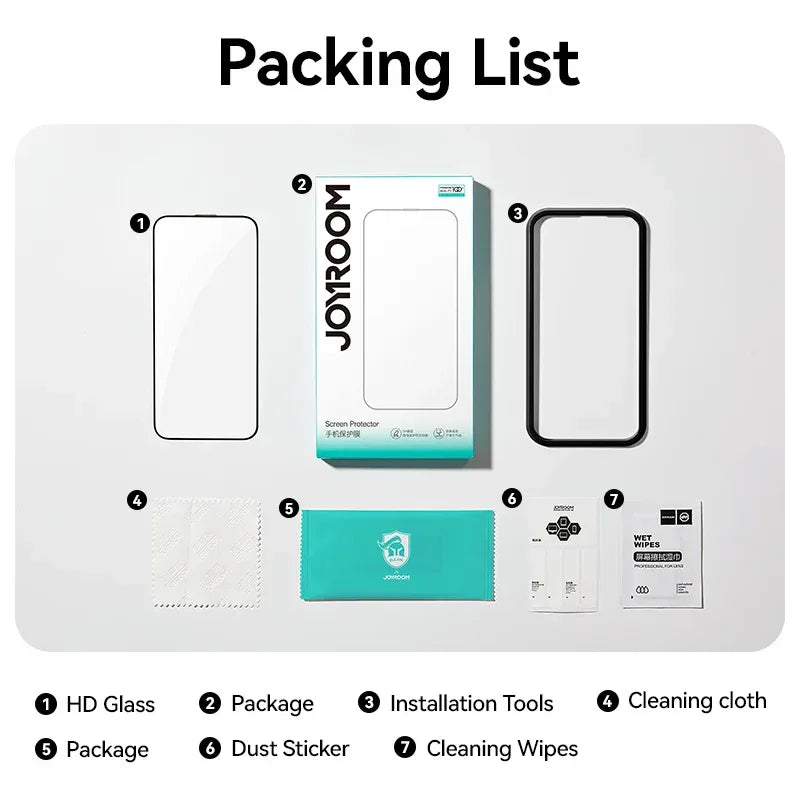 iPhone 17 Pro Max Screen Protector: 9H Tempered Glass - Case Friendly Tidesmit
