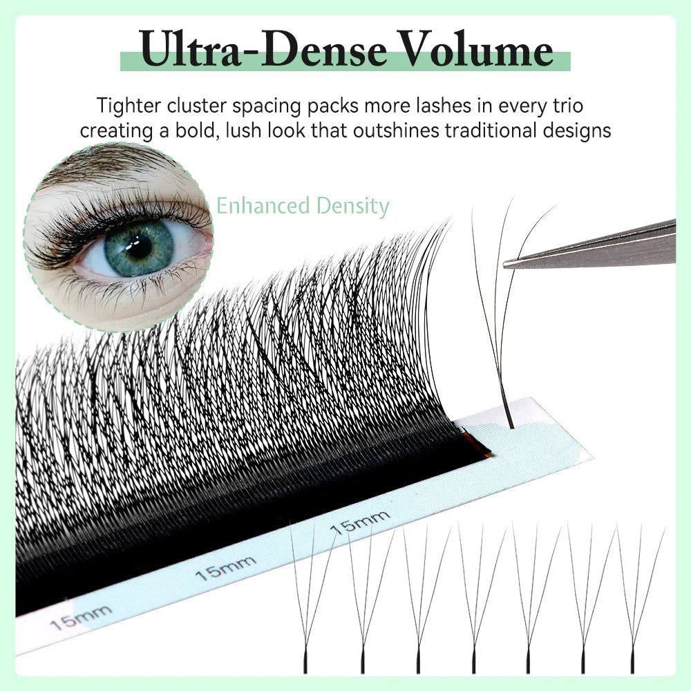 W Shape Premade Volume Fans - Wispy False Eyelashes by Tidesmit False Eyelashes Tidesmit