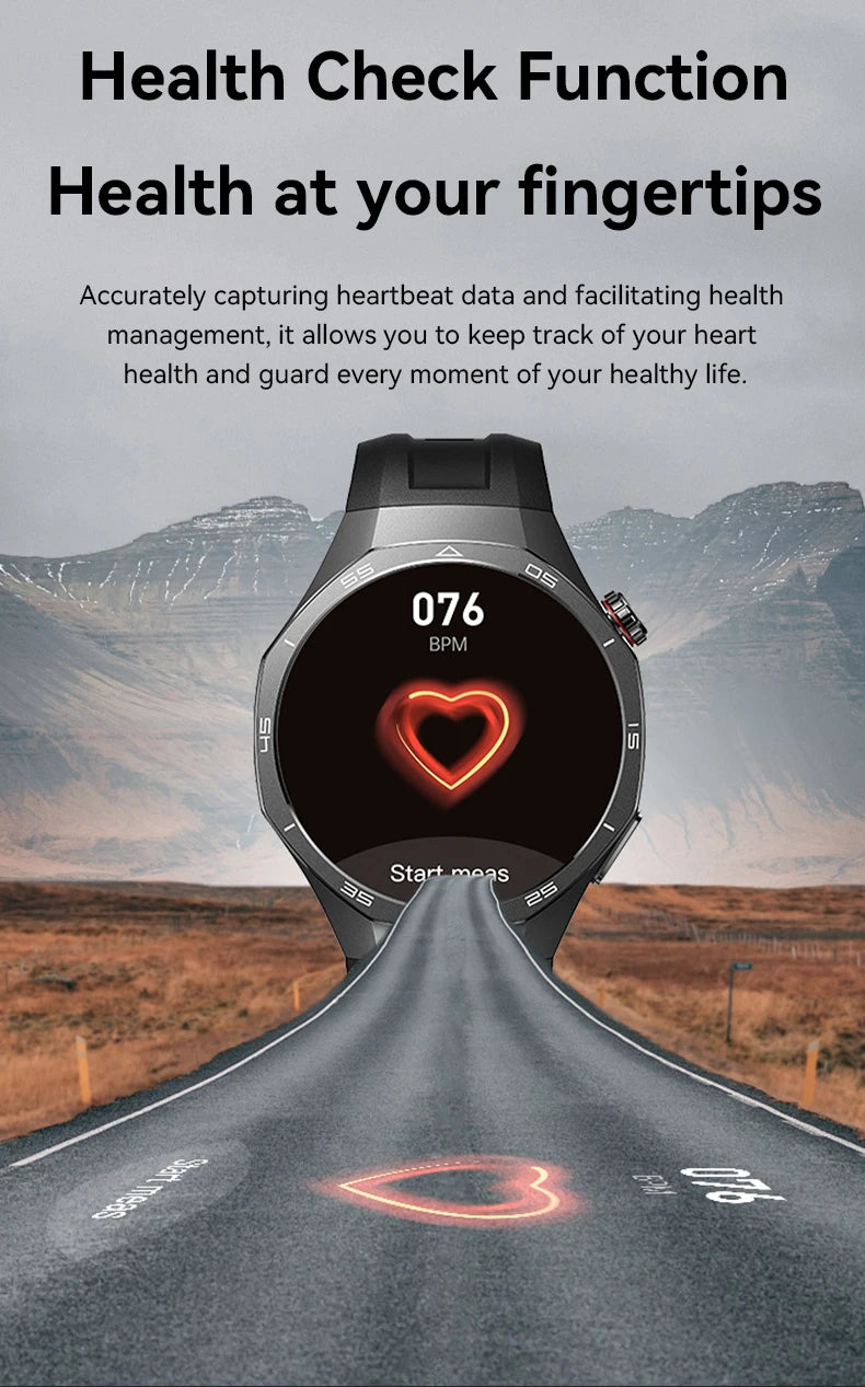 LAXASFIT Smart Watch 1.52" HD Game Dial Dynamic Dial Bluetooth Call Voice Assistant Wireless Charging Fitness Tracker