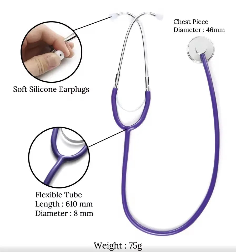 Manual Blood Pressure Stethoscope with Zipper Bag for Adult Home Use Blood Pressure Monitor BP Upper Arm Sphygmomanometer