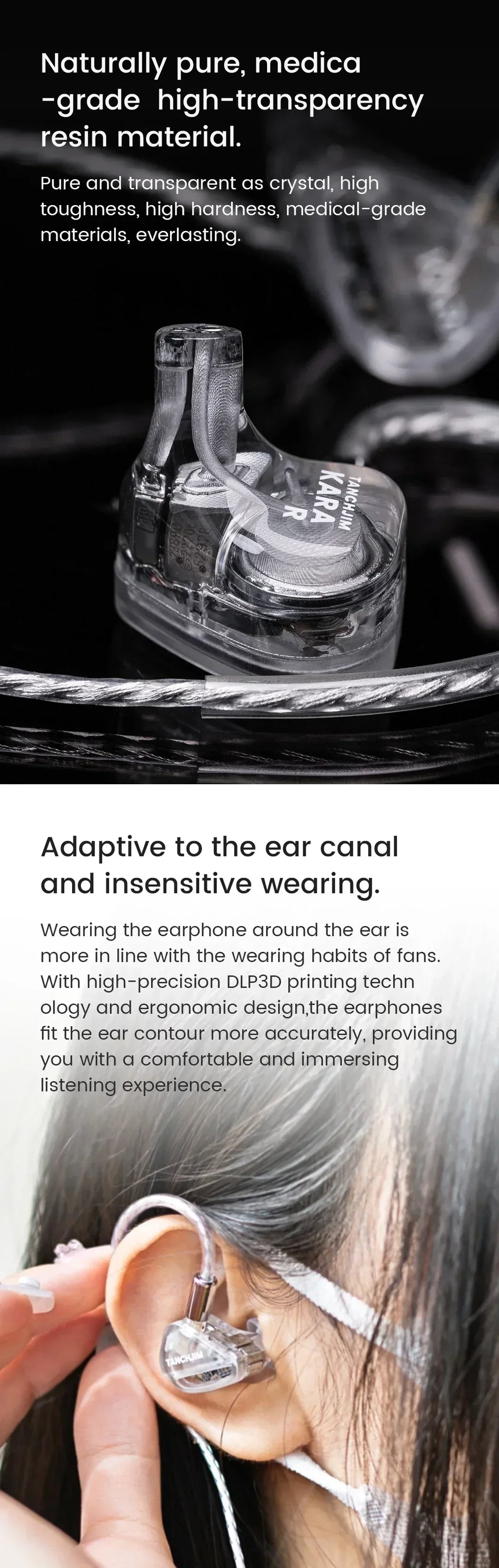 TANCHJIM Kara Hybrid In-Ear Monitors 1DD+4BA HiFi IEMs by Tidesmit Tidesmit