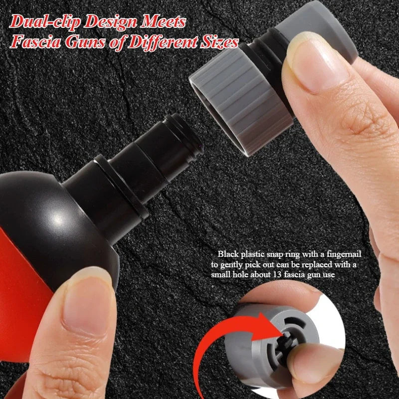 Fascia Gun Massage Head Set - Silicone Deep Tissue Recovery Kit Fascia Gun Tidesmit