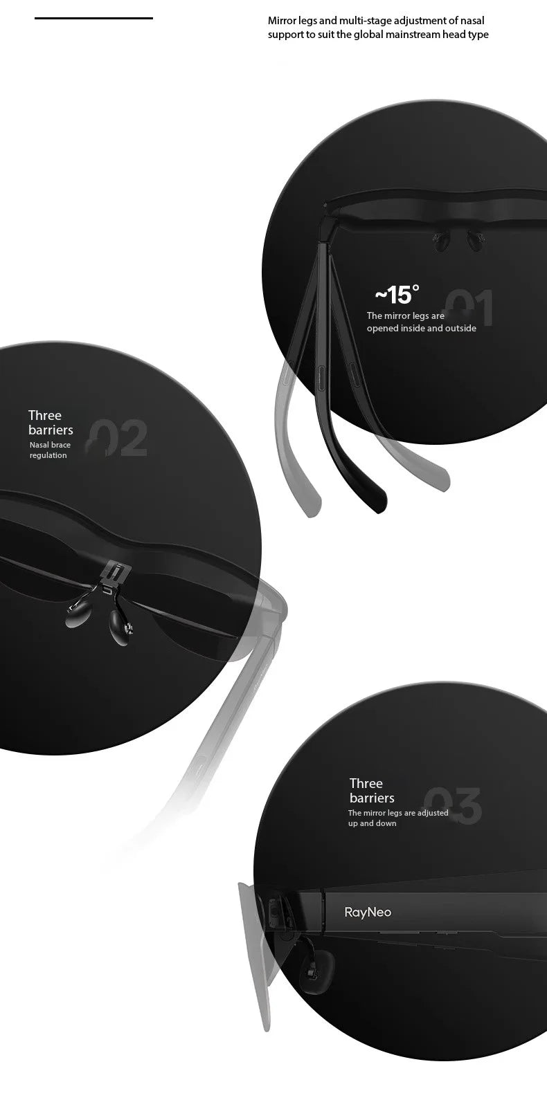 AR Glasses 135-Inch Private Cinema Display for Immersive Mobile Gaming Tidesmit