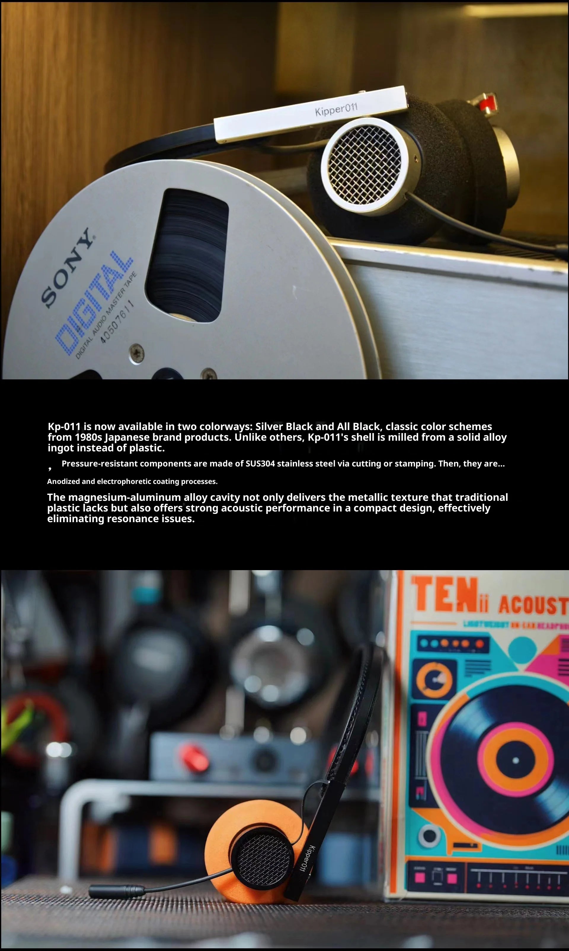 Over Ear Wired Headphones | 50mm HiFi Dynamic Drivers | Tidesmit Tidesmit
