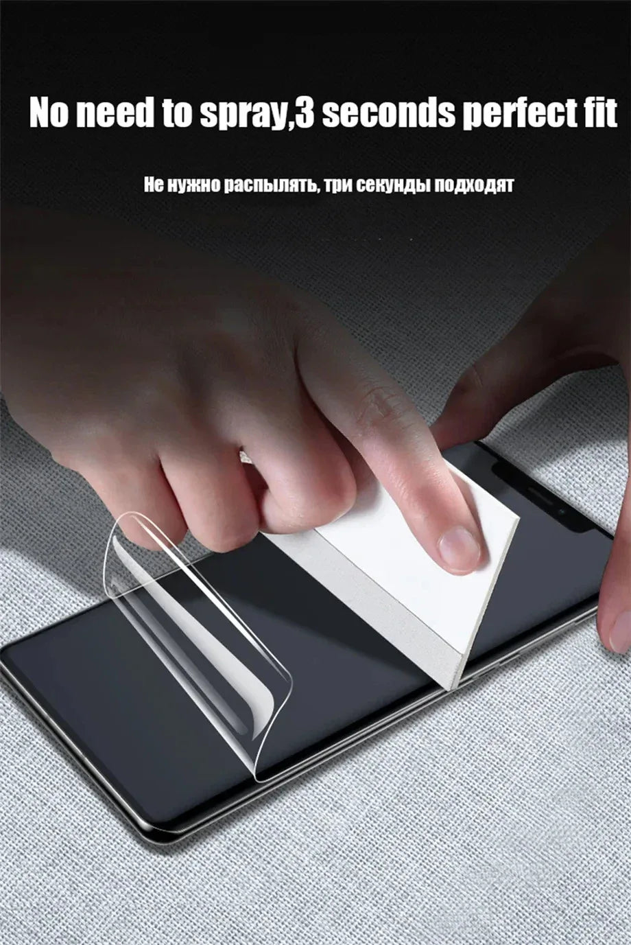 Hydrogel Screen Protector for iPhone - 4-Pack Case-Friendly HD Film Tidesmit