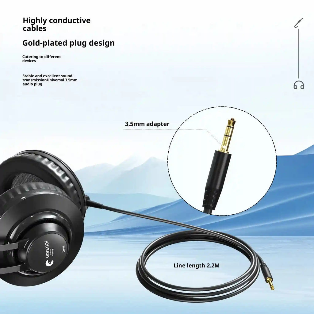 Studio Monitor Headphones Over Ear - Wired Precision Audio Tidesmit