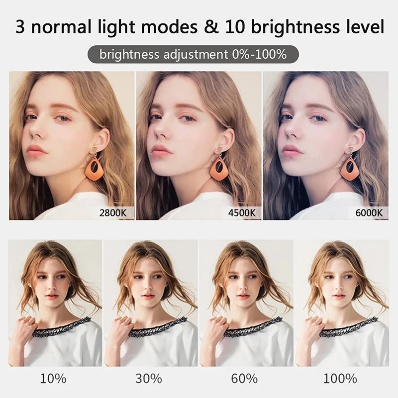 12-Inch LED Ring Light with Adjustable Tripod Stand for Content Creators Tidesmit