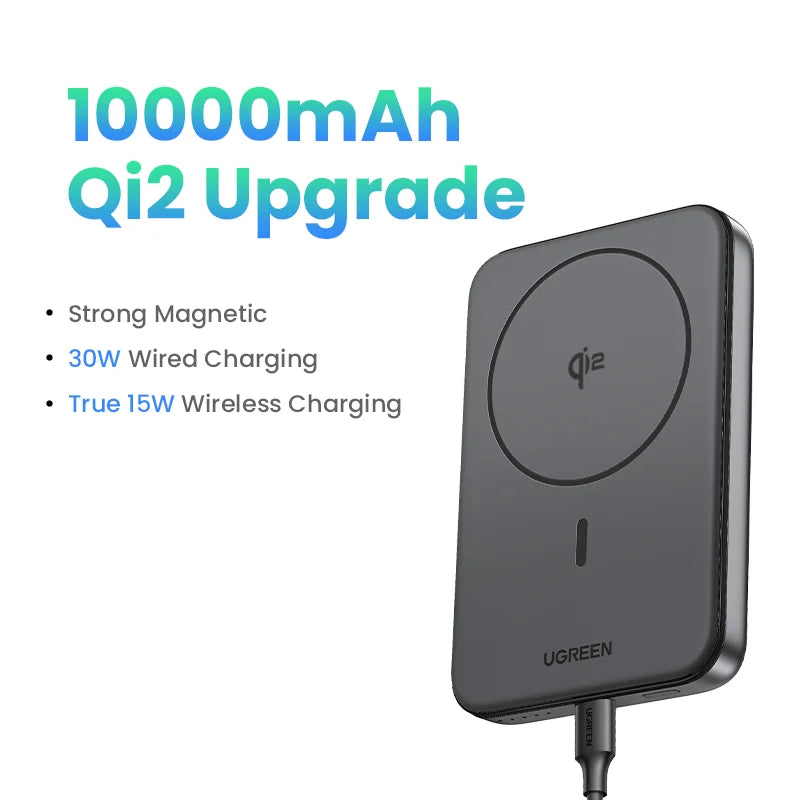 Tidesmit 10000mAh Magnetic Power Bank with Fast Charging Stand Qi2 PD30W 10000mAh Tidesmit