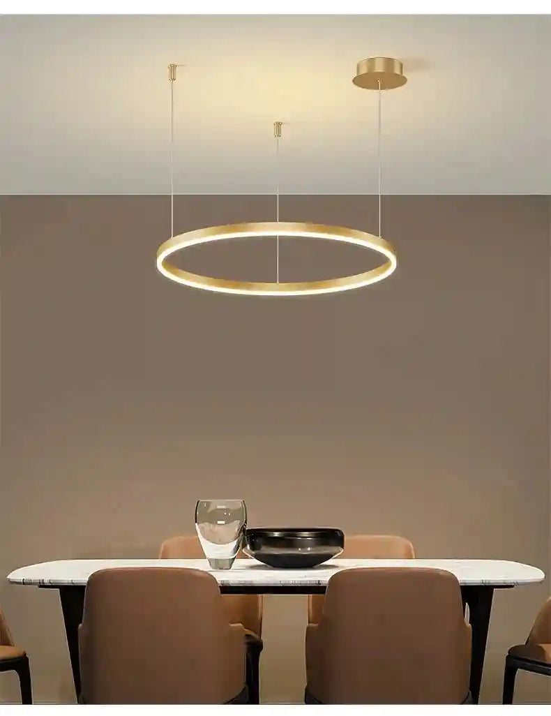 LED Ring Chandelier Modern Pendant Light for Living Room Tidesmit Tidesmit