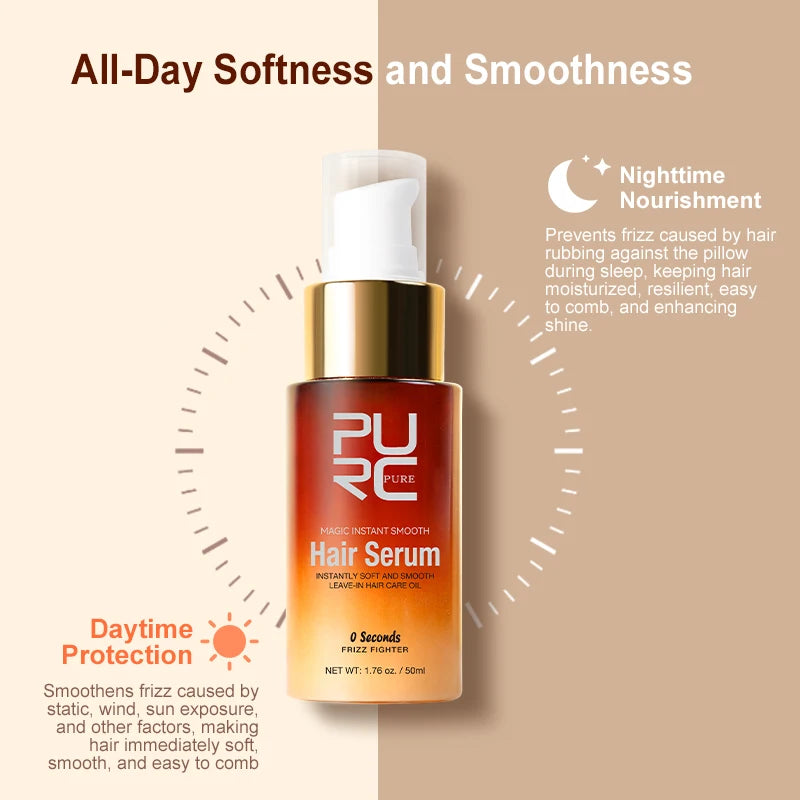 Hair Smoothing Serum | Deep Nourishing Repair Oil for Frizz-Free Shine Scrubs Treatments Tidesmit