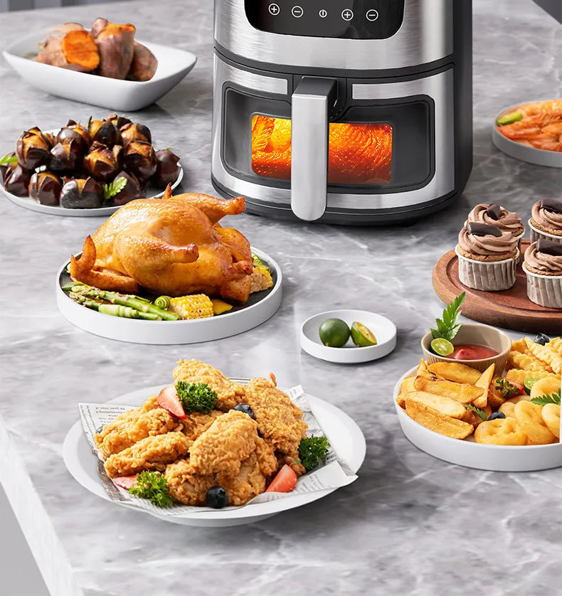 Hot Sales Air Fryer 7L Oil-free Air Fryer 360°Baking Convection Oven Air Fryers For Chicken Wings Fries Chips Healthy Cooker