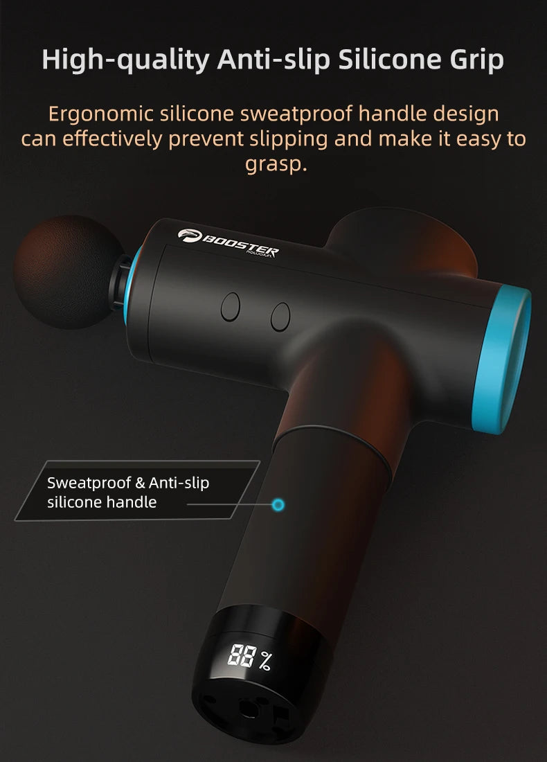 Deep Tissue Percussion Massage Gun - 12V Portable Rechargeable Device Fascia Gun Tidesmit