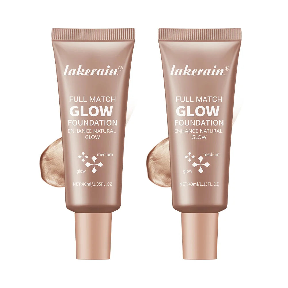 Tidesmit Glowing Foundation liquid base texture close-up showing moisturizing natural glow enhancer finish
