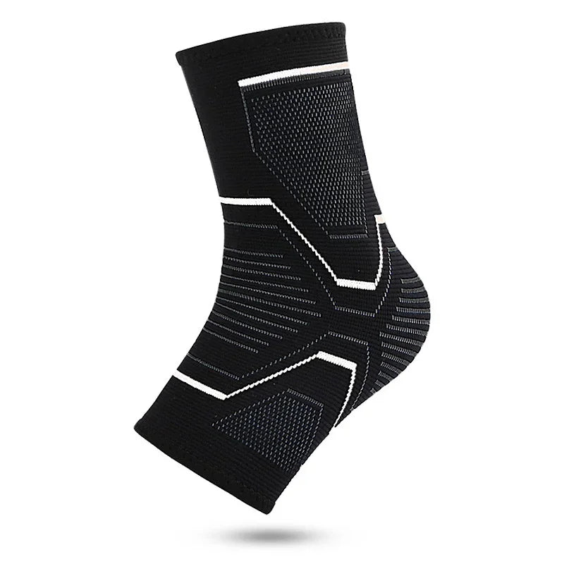 Ankle Brace Support Sleeve 3D Compression Ankle Protector Anti-Sprain Breathable Elastic for Running Basketball Gym Fitness Men