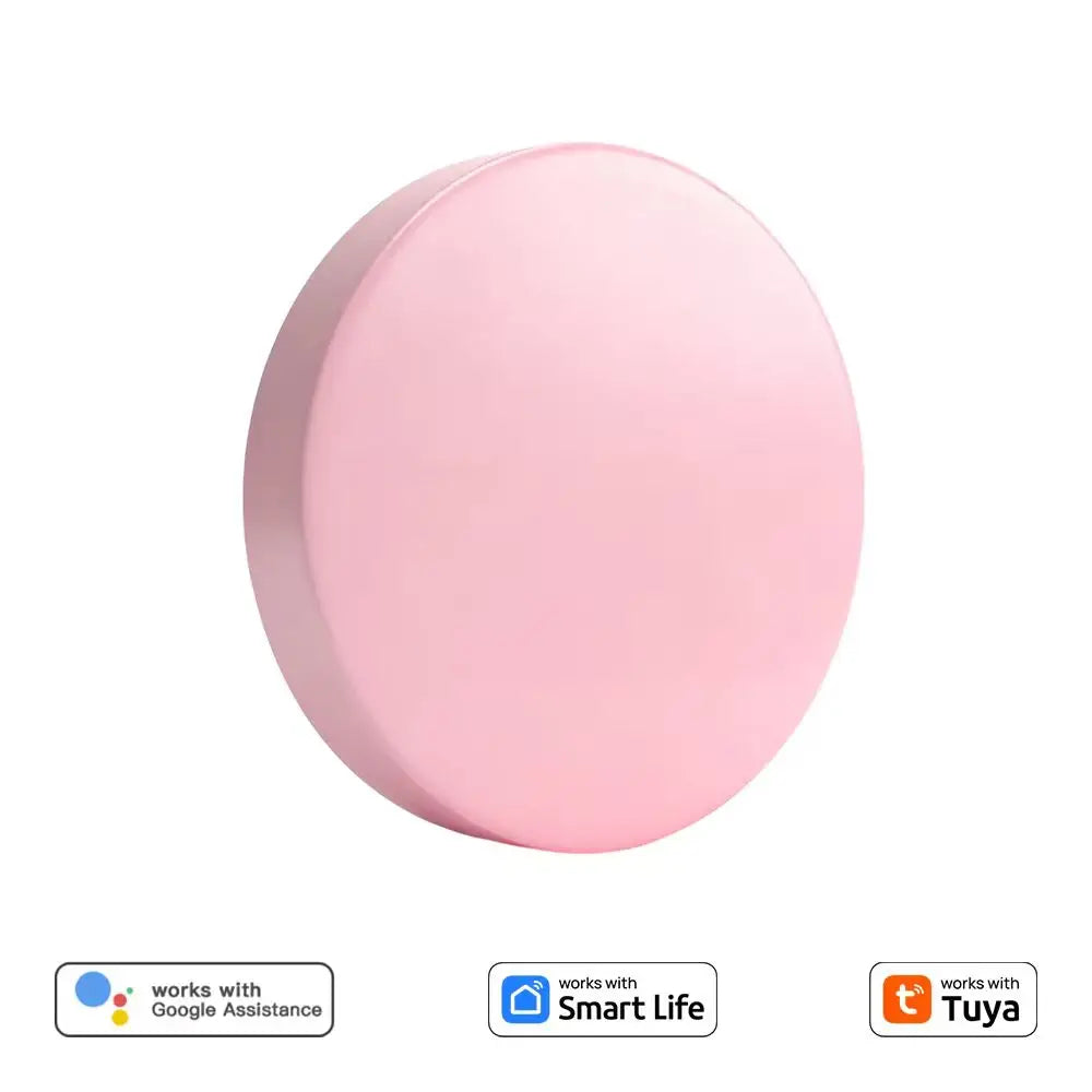 ZigBee Smart Button Scene Switch - Wireless Smart Home Remote Control Pink Tidesmit