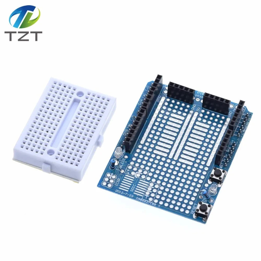 Smart Electronics UNO Proto Shield prototype expansion board with SYB-170 mini breadboard based For arduino UNO ProtoShield DIY
