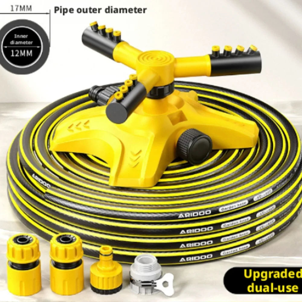 360 °   Automatic Rotating Water Pipe Set, Garden Lawn Sprinkler, Yard Tree Coverage Watering Irrigation Sprayer
